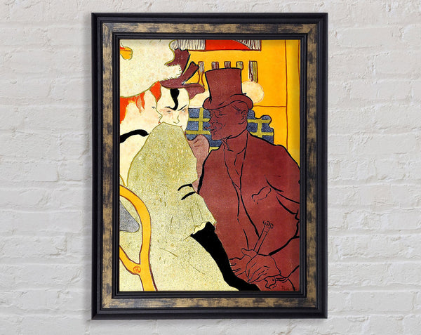 Toulouse Lautrec The English Man At The Moulin Rouge 2 Framed Print