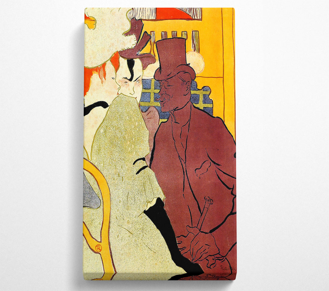  A Canvas Print of Toulouse Lautrec The English Man At The Moulin Rouge 2 Canvas Art