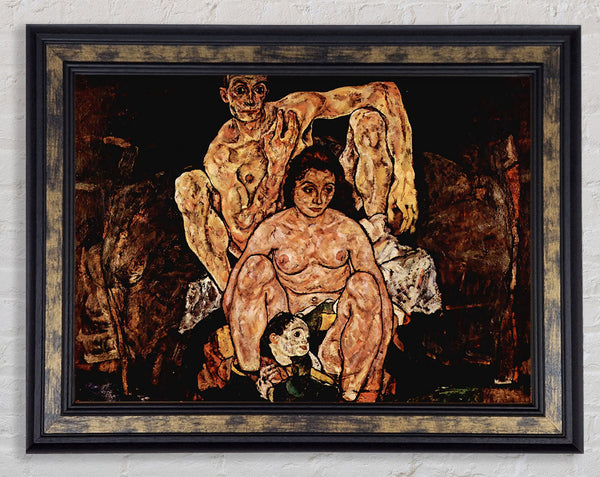 Schiele The Family Framed Print