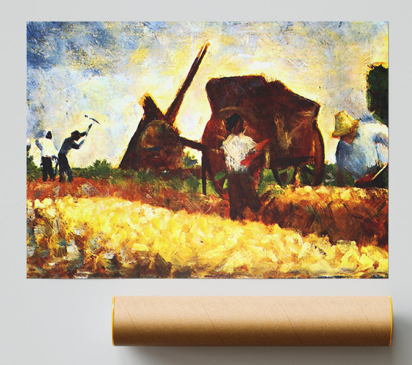 Seurat The Field Worker Poster