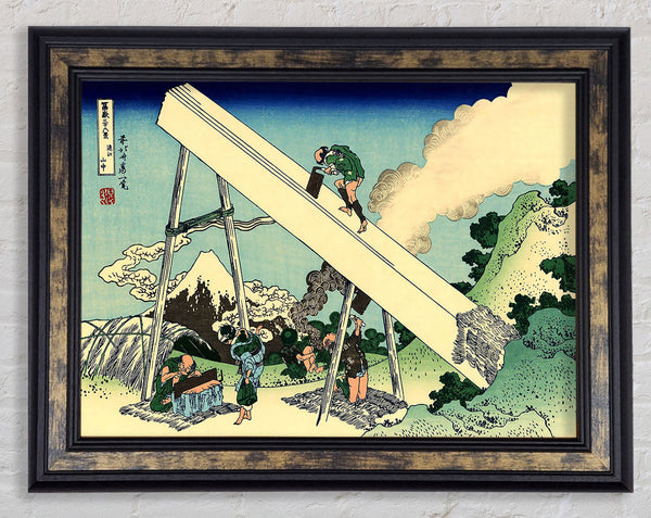 Hokusai The Fuji From The Mountains Of Totomi Framed Print