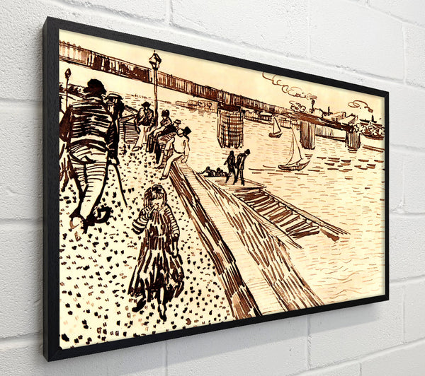 Van Gogh The Iron Bridge At Trinquetaille On The Rhone