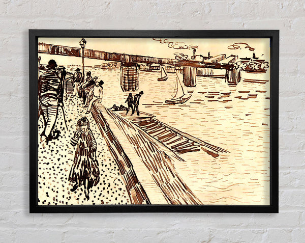 Van Gogh, die Eisenbrücke bei Trinquetaille an der Rhone