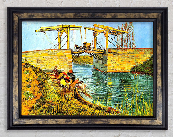 Van Gogh The Langlois Bridge At Arles Framed Print
