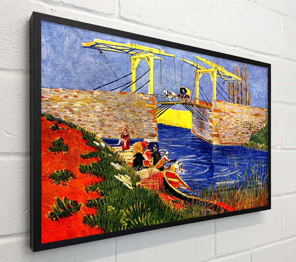 Van Gogh The Langlois Bridge At Arles With Women Washing