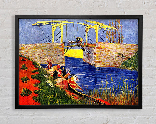 Van Gogh Die Langlois-Brücke in Arles mit Frauen beim Waschen