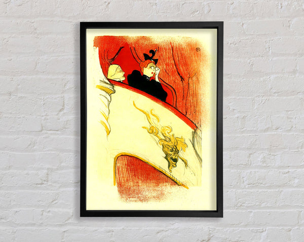 Toulouse Lautrec Die Loge mit goldenem Mass