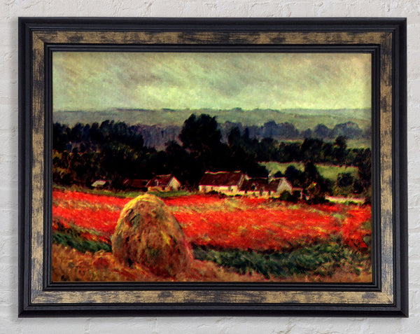Monet The Poppy Blumenfeld The Barn Framed Print