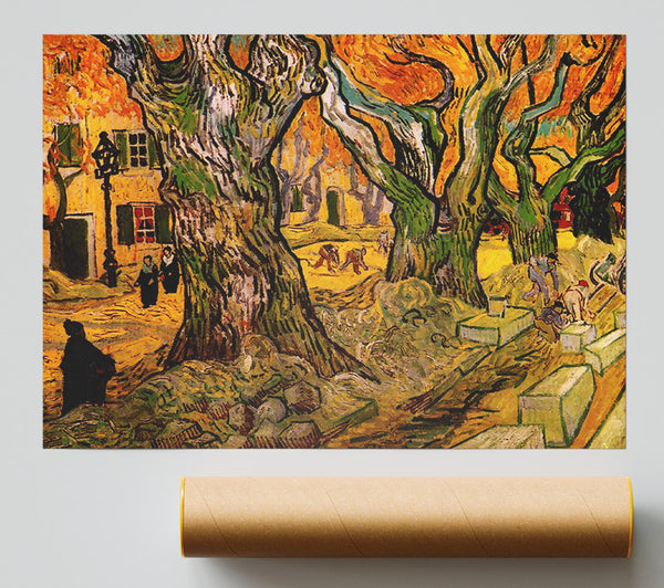 Van Gogh The Road Menders Poster