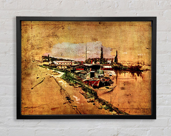 Giovanni Boldini The Seine At Bougival Framed Print