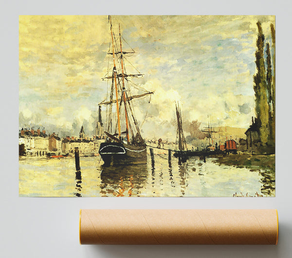 Monet The Seine At Rouen 1872 Giclee Print