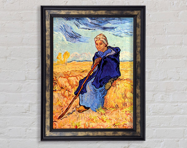 Van Gogh The Shepherdess Framed Print