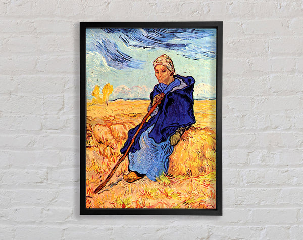 Van Gogh The Shepherdess Framed Print