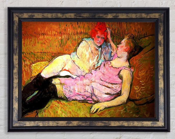Toulouse Lautrec The Sofa Framed Print