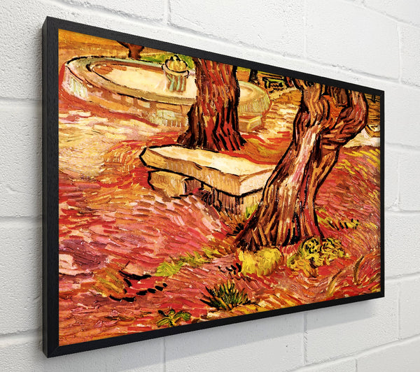 Van Gogh The Stone Bench In The Garden Of Saint-Paul Hospital
