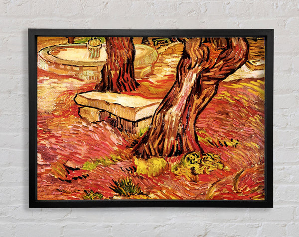 Van Gogh Die Steinbank im Garten des Saint-Paul-Hospitals