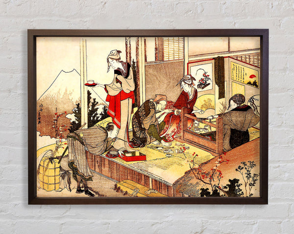 Hokusai Das Studio von Netsuke