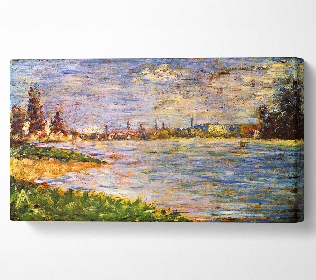  A Canvas Print of Seurat The Two Banks Canvas Art