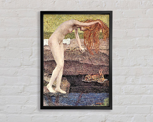 The Vanity Detail By Giovanni Segantini Framed Print