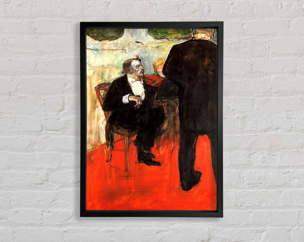 Toulouse Lautrec The Violinist Dancla Framed Print