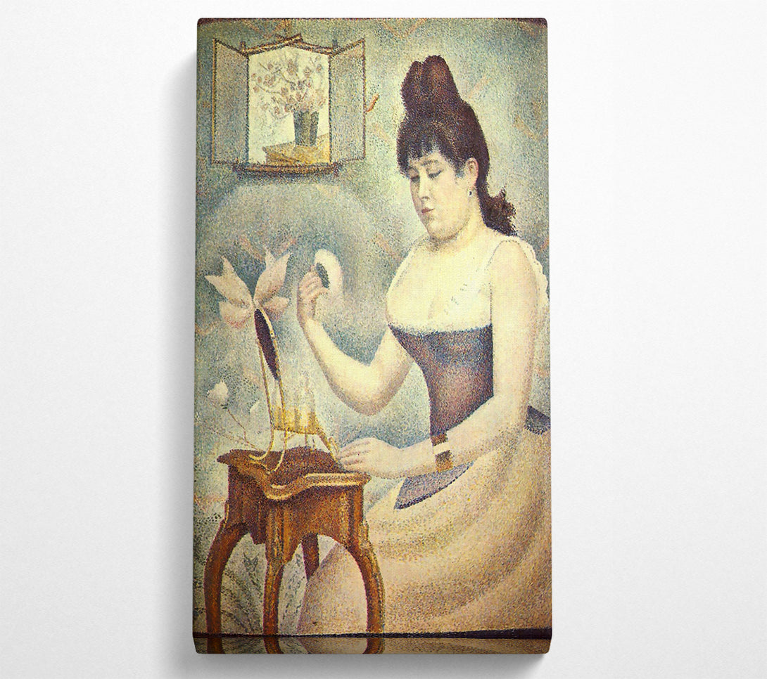  A Canvas Print of Seurat The Woman With The Powder Puff Canvas Print