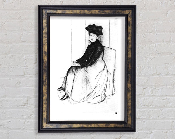 Cassatt Thoughtfully Framed Print