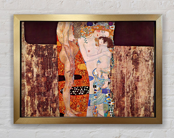 Klimt Three Ages Of A Woman Framed Print
