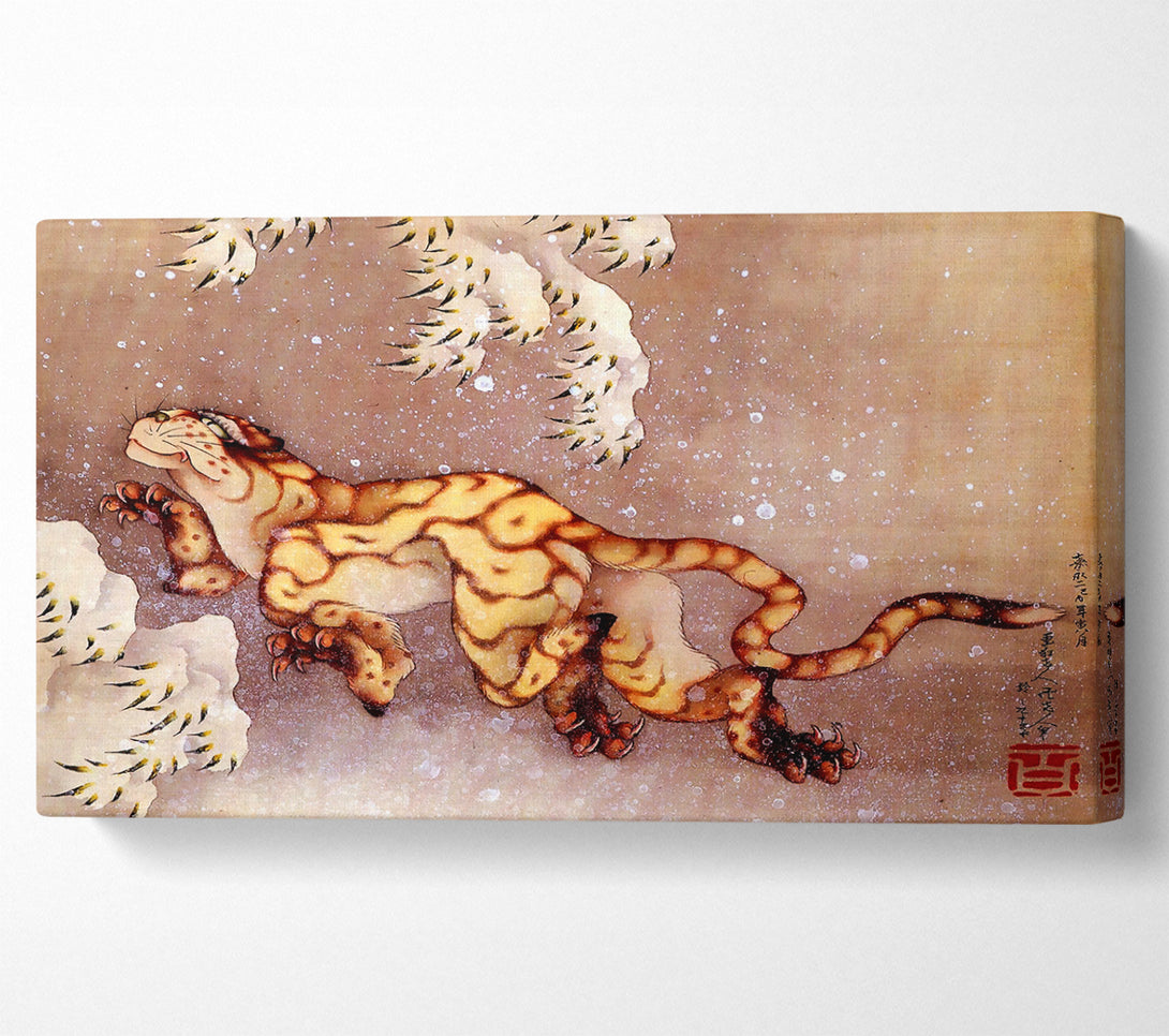  A Canvas Print of Hokusai Tiger In The Snow Canvas Art