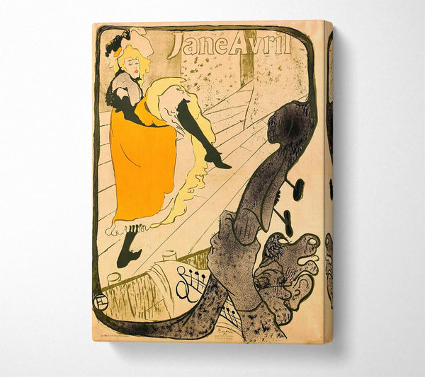  A Canvas Print of Toulouse Lautrec Jane Avril Canvas Print