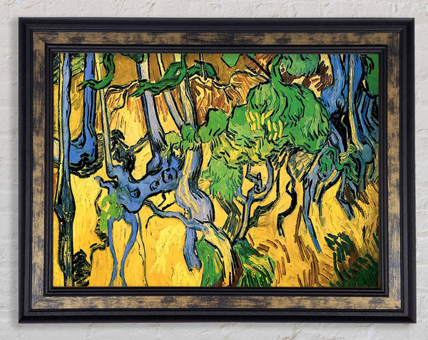 Van Gogh Tree Roots And Trunks Framed Print