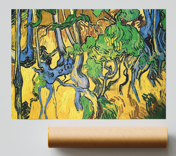 Van Gogh Tree Roots And Trunks Print