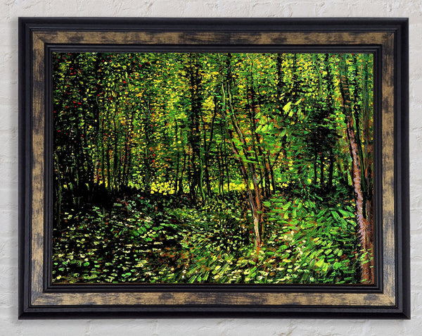Van Gogh Trees And Undergrowth [2] Framed Print