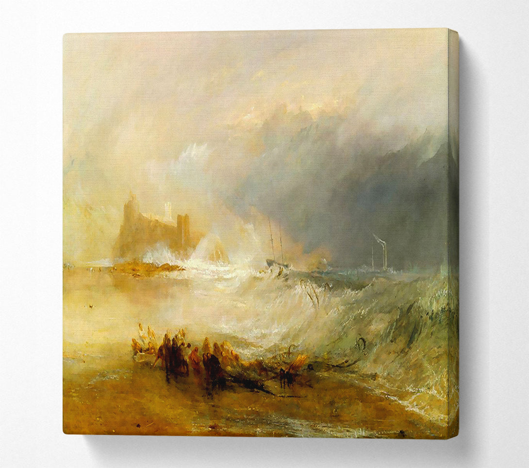  A Canvas Print of Joseph Mallord Turner Coast Of Northumberland Canvas Print