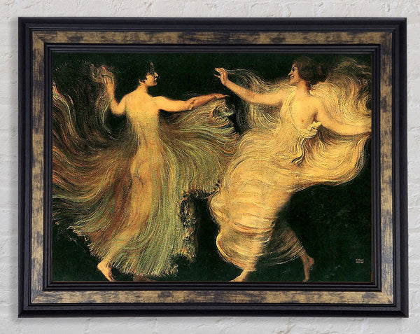 Franz Von Stuck Two Dancers Framed Print