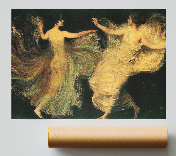 Franz Von Stuck Two Dancers Poster