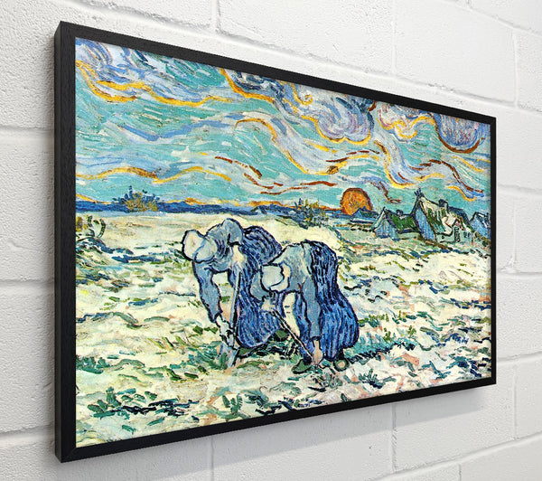 Van Gogh Two Digging A Grave In The Snow