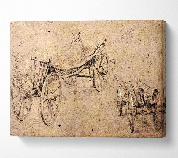  A Canvas Print of Rubens Two Farm Wagon Canvas Art