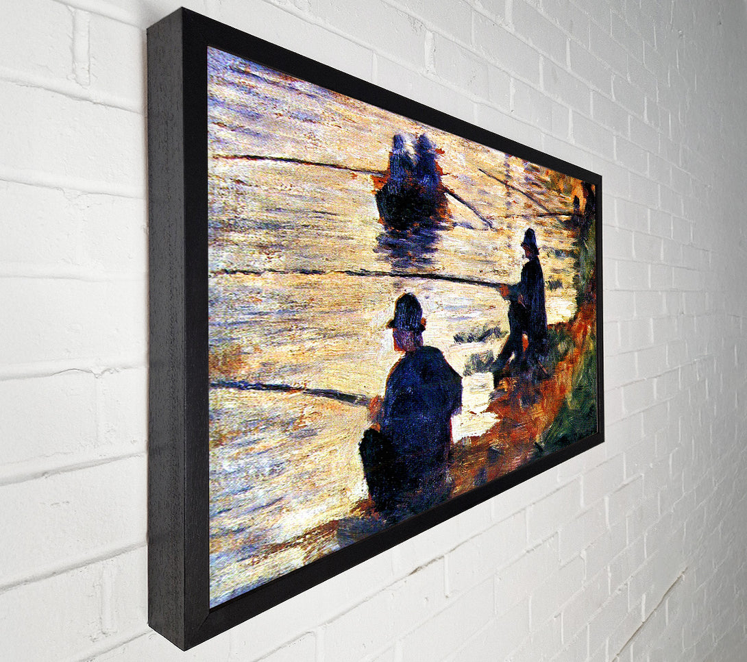  A Canvas Print of Seurat Two Fishermen Canvas Art