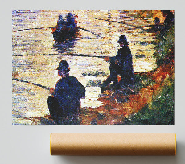 Seurat Two Fishermen Print