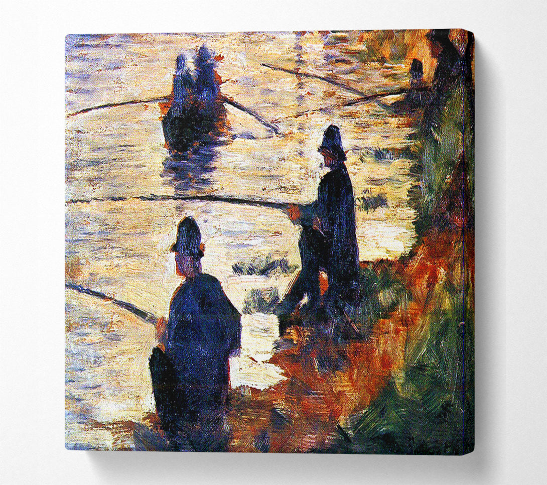  A Canvas Print of Seurat Two Fishermen Canvas Art