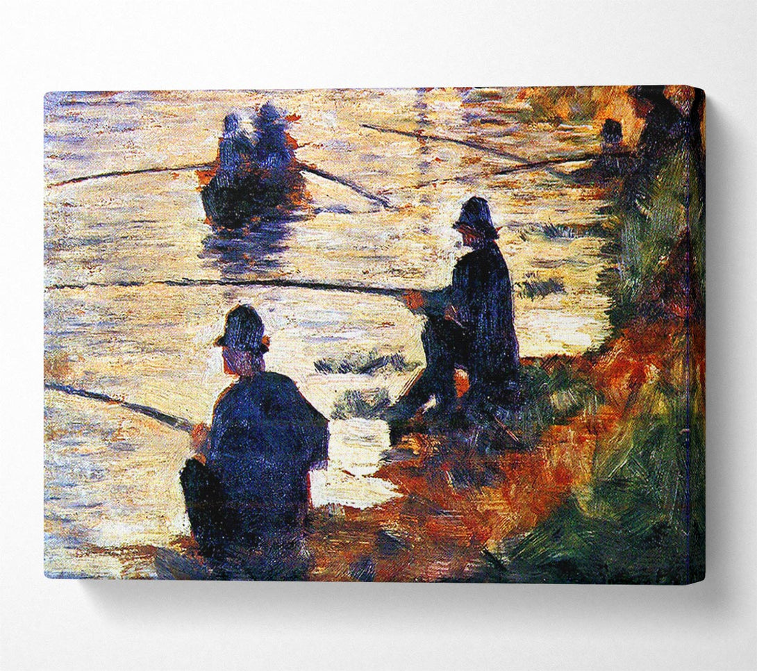  A Canvas Print of Seurat Two Fishermen Canvas Art