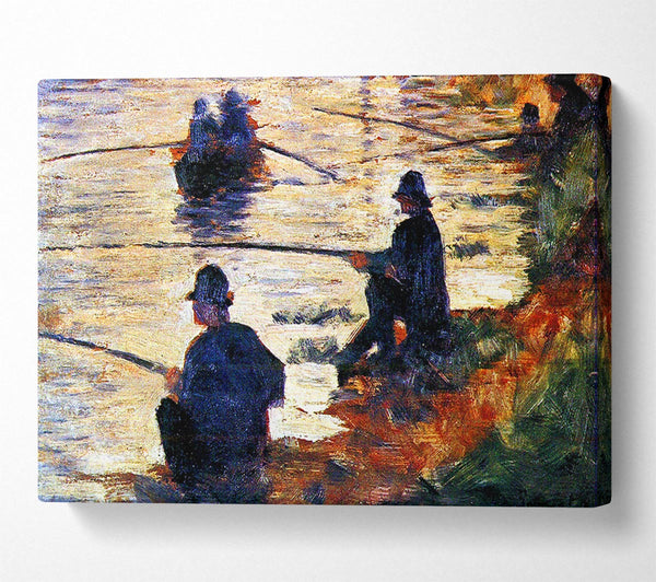  A Canvas Print of Seurat Two Fishermen Canvas Art
