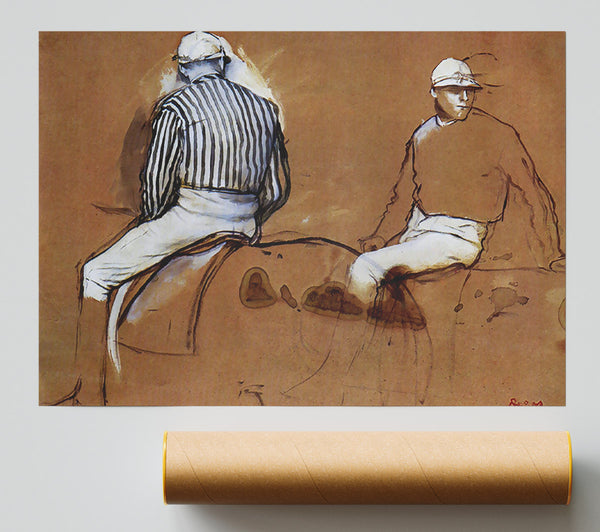 Degas Two Jockeys Giclee Print