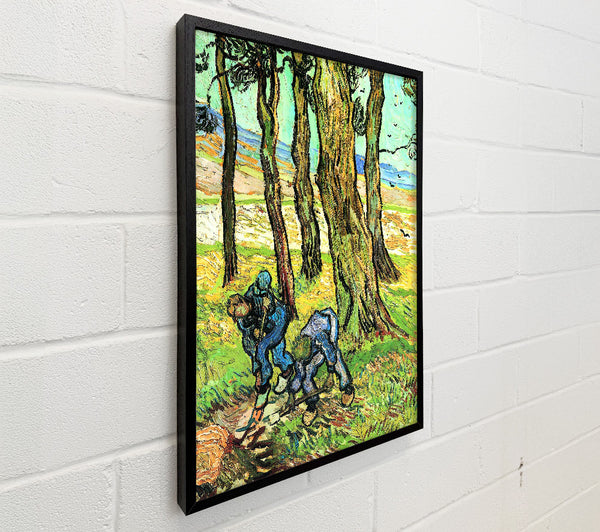 Van Gogh Two Men In Digging Out A Tree Stump