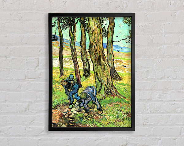 Van Gogh Two Men In Digging Out A Tree Stump