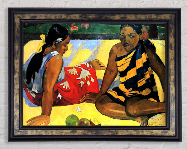 Gauguin Two Women From Tahiti Framed Print