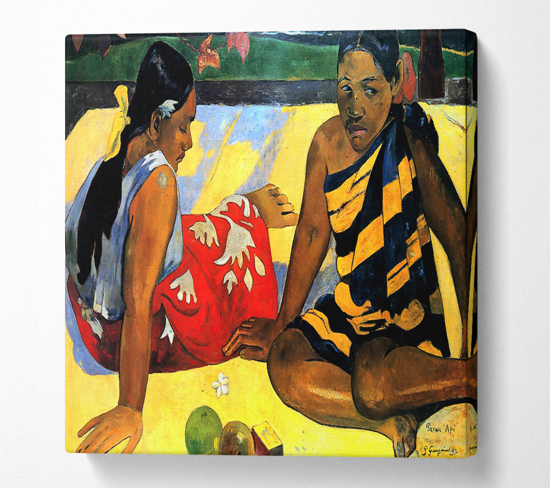  A Canvas Print of Gauguin Two Women From Tahiti Canvas Print