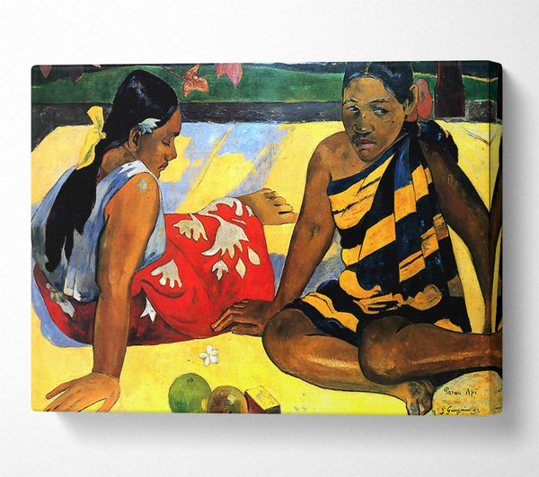  A Canvas Print of Gauguin Two Women From Tahiti Canvas Print
