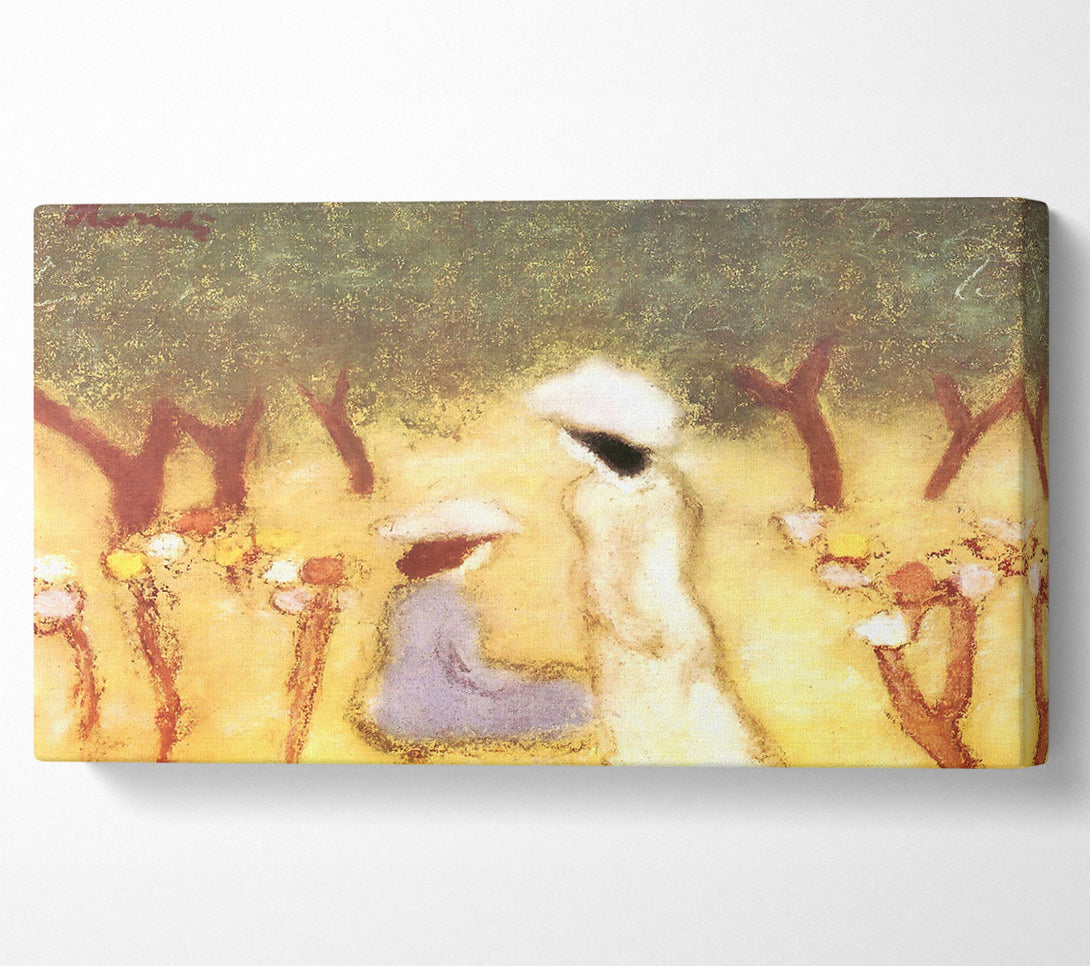  A Canvas Print of Joseph Rippl-Ronai Under The Hollyhocks Canvas Wall Art