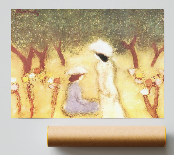 Joseph Rippl-Ronai Under The Hollyhocks Giclee Print